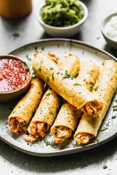 Mexican Chicken Taquito with Spicy Potato Wedges - calories, carbs, nutrition