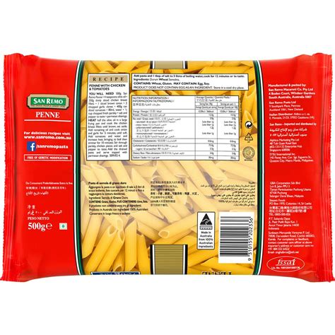 Microsteam - Penne Pasta - calories, carbs, nutrition