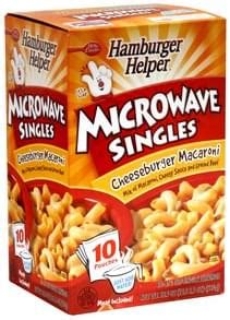 Microwave Singles - calories, carbs, nutrition