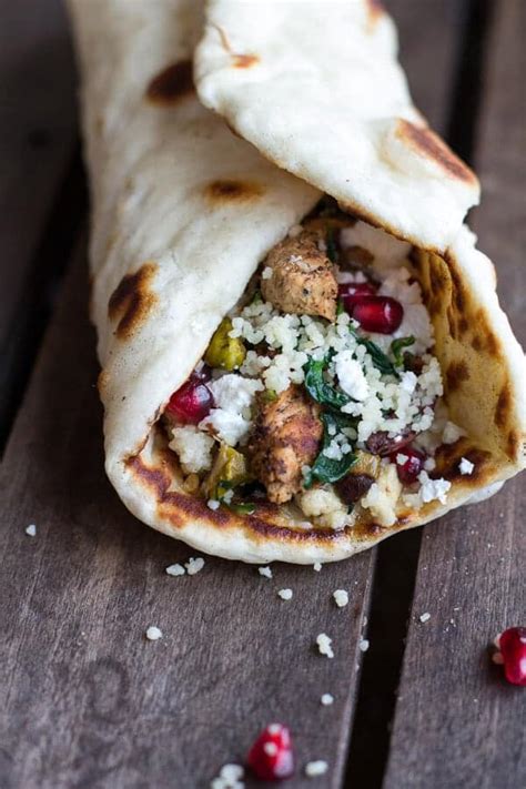 Middle Eastern Chicken Wrap - calories, carbs, nutrition