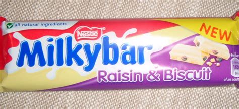 Milkybar - Raisin & Biscuit - calories, carbs, nutrition