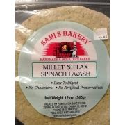 Millet & Flax Lavash - calories, carbs, nutrition