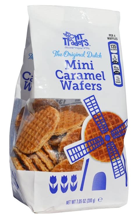 Mini Caramel Wafers - calories, carbs, nutrition