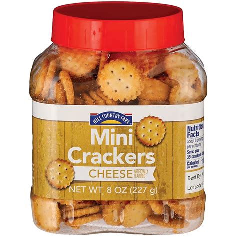 Mini Cheese Crackers - calories, carbs, nutrition