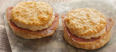 Mini Ham Biscuits - calories, carbs, nutrition