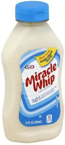 Miracle Whip Light Dressing - calories, carbs, nutrition