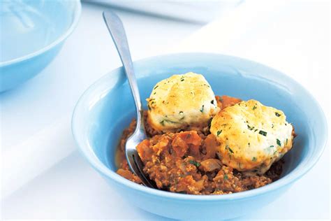 Mixed Bean Casserole served with a Cheese and Herb Cobbler - calories, carbs, nutrition