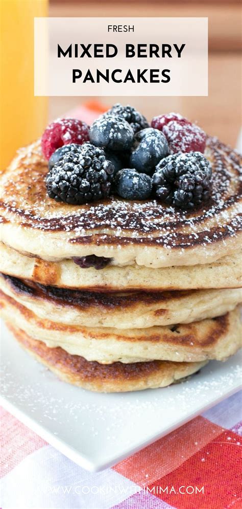 Mixed Berry and Buttermilk Pancakes - calories, carbs, nutrition