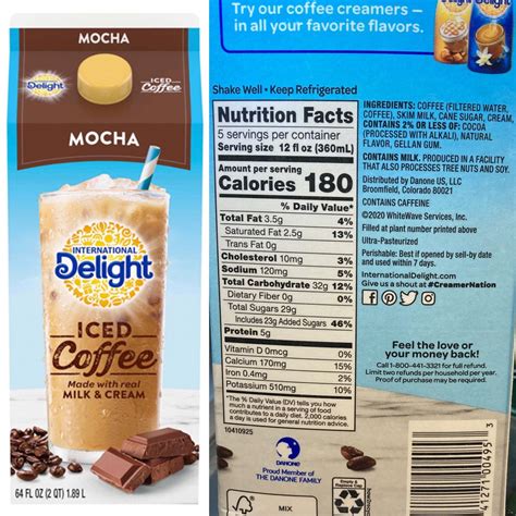 Mocha - calories, carbs, nutrition