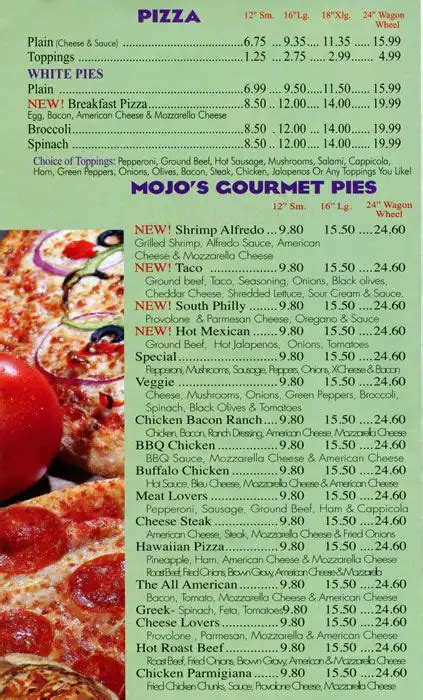 Mojo Chicken Pizza (10") - calories, carbs, nutrition