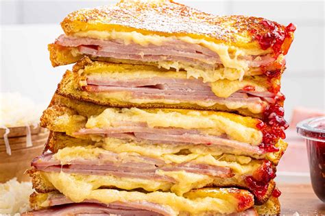 Monte Carlo Sandwich, with Swiss - calories, carbs, nutrition