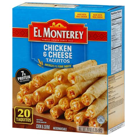 Monterey Jack Chicken Taquito - calories, carbs, nutrition