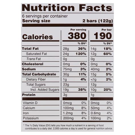 Moo Bars - calories, carbs, nutrition