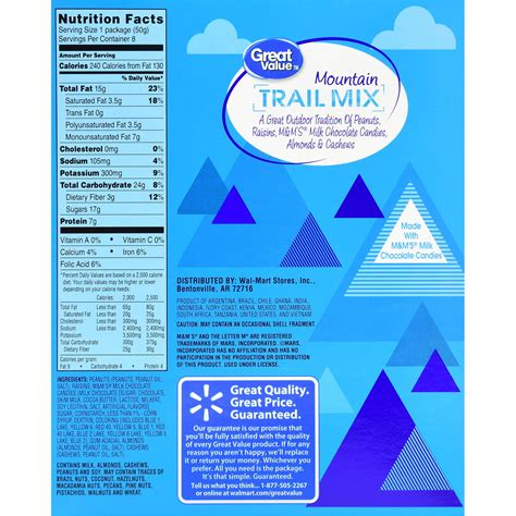 Mountain Mix - calories, carbs, nutrition