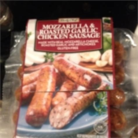 Mozzarella & Roasted Garlic Chicken Sausage - calories, carbs, nutrition