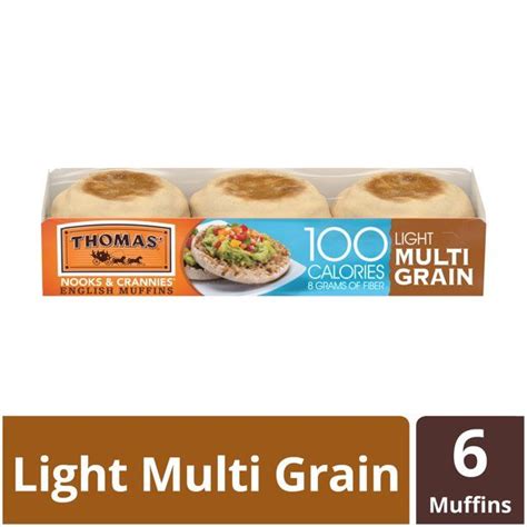 Multi Whole Grain English Muffins - calories, carbs, nutrition