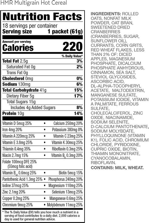 Multigrain Hot Cereal - calories, carbs, nutrition