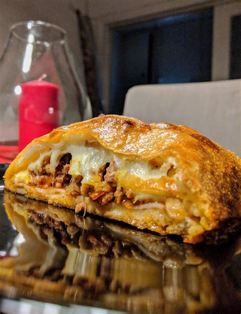 Mushroom and Sausage Calzone - calories, carbs, nutrition