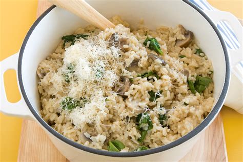 Mushroom and Spinach Risotto - calories, carbs, nutrition