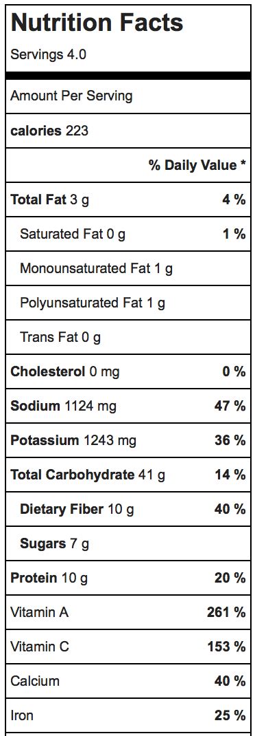 Mushroom Barley Soup - calories, carbs, nutrition