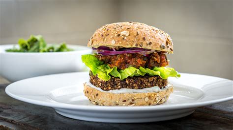 Mushroom Black Bean Quinoa Burger- Medium - calories, carbs, nutrition