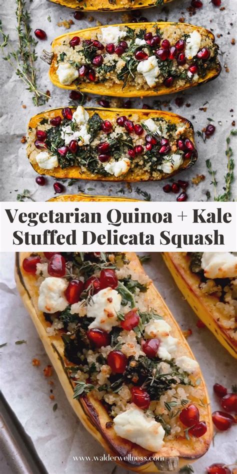 Mushroom & Kale Stuffed Delicata Squash - calories, carbs, nutrition