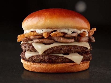 Mushroom Onion Swiss Double Burger - calories, carbs, nutrition