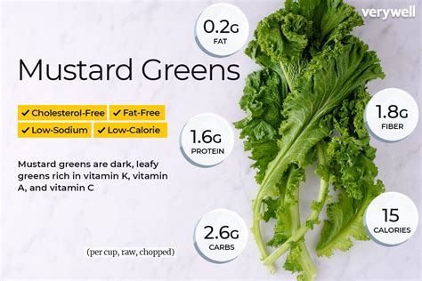 Mustard Greens - calories, carbs, nutrition