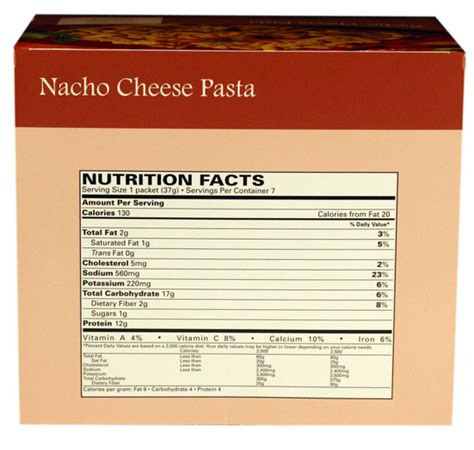 Nacho Cheese Pasta - calories, carbs, nutrition