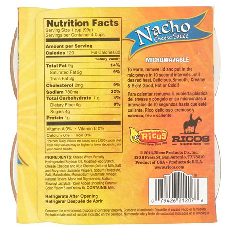 Nacho - calories, carbs, nutrition