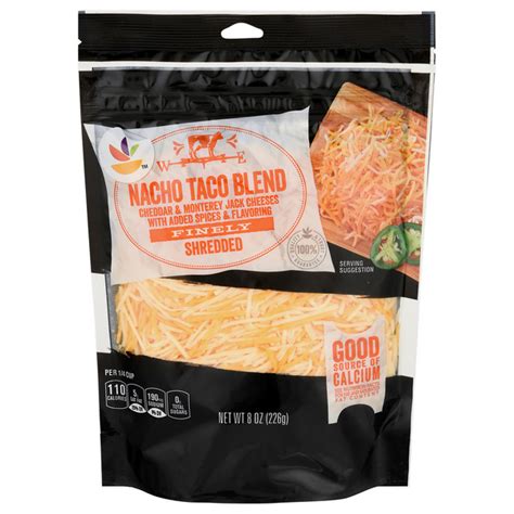 Nacho & Taco Shredded Cheese - calories, carbs, nutrition