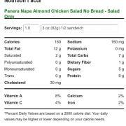 Napa Chicken Salad Sandwich and Jicama Orange Arugula Salad - calories, carbs, nutrition