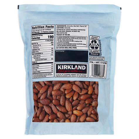 Natural Oven Roasted Almonds with Sea Salt - calories, carbs, nutrition