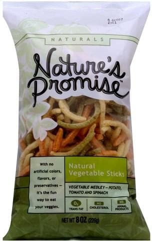 Natural Vegetable Sticks - calories, carbs, nutrition