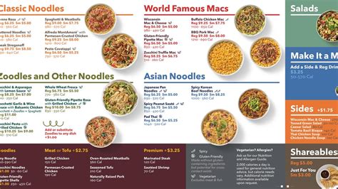 Noodles and Company - calories, carbs, nutrition