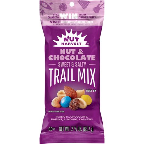 Nut & Chocolate Trail Mix - calories, carbs, nutrition