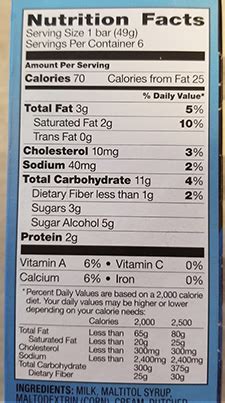 Nut Fudge Bar - calories, carbs, nutrition