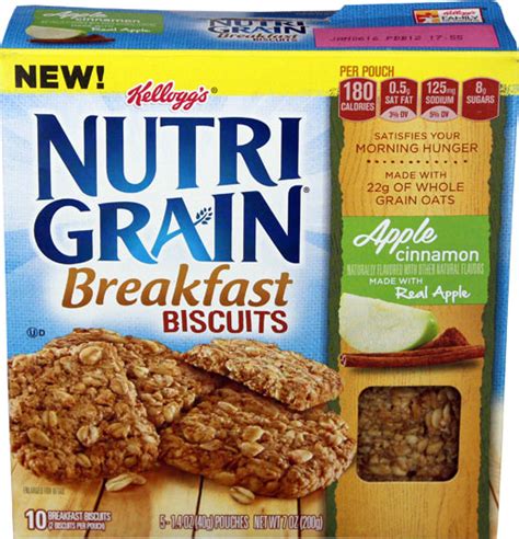 Nutrigrain Breakfast Biscuits - calories, carbs, nutrition