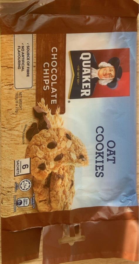 Oat Cookies with Chocolate Chips (27g) - calories, carbs, nutrition