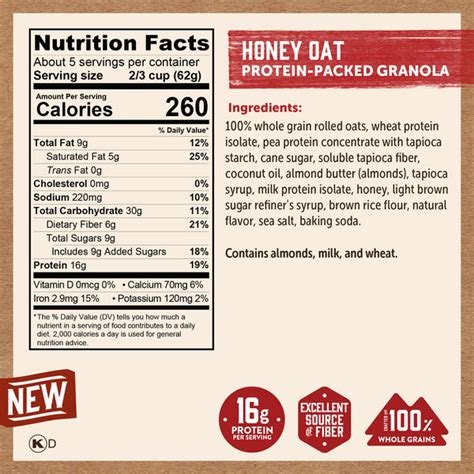 Oat Granola - calories, carbs, nutrition