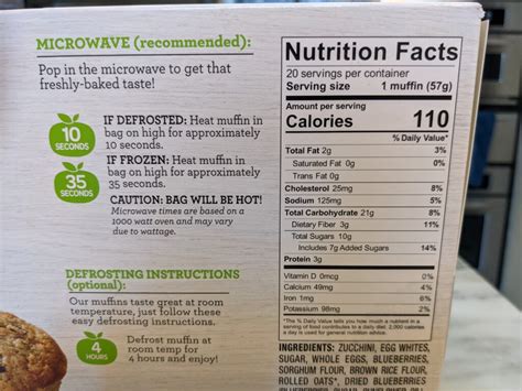 Oatmeal, Blueberry Muffin - calories, carbs, nutrition