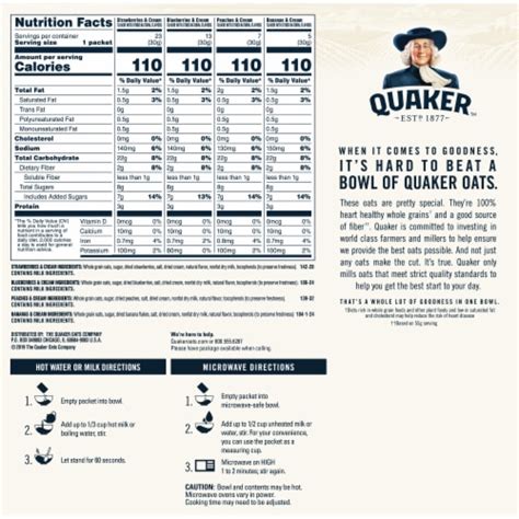 Oatmeal Fruit and Cream - calories, carbs, nutrition