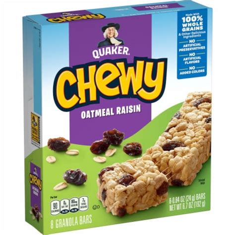 Oatmeal Raisin Chewy Bar - calories, carbs, nutrition