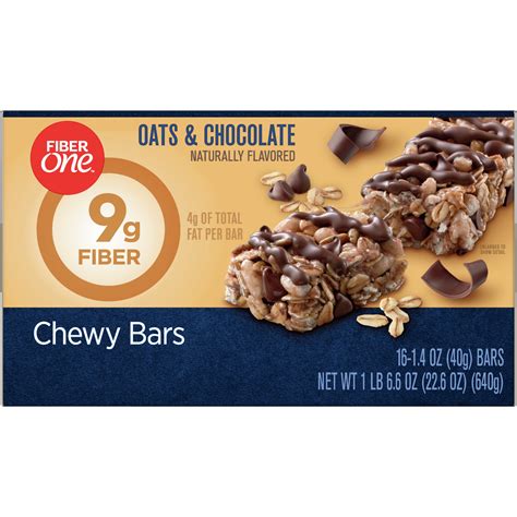 Oats & Chocolate Chewy Bar - calories, carbs, nutrition