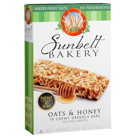 Oats & Honey Chewy Granola Bar - calories, carbs, nutrition