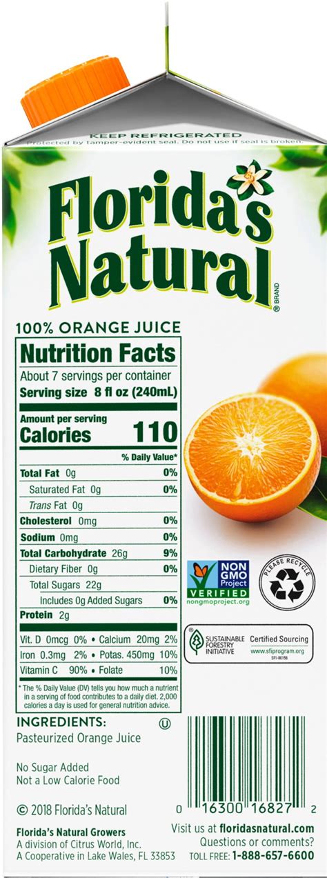 Oj - calories, carbs, nutrition