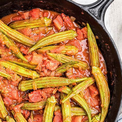 Okra Sauteed with Tomato - calories, carbs, nutrition