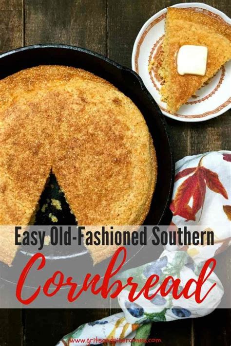 Old Fashioned Cornbread - calories, carbs, nutrition