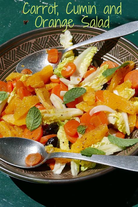 Orange, Carrot, Coriander & Cumin Salad - calories, carbs, nutrition