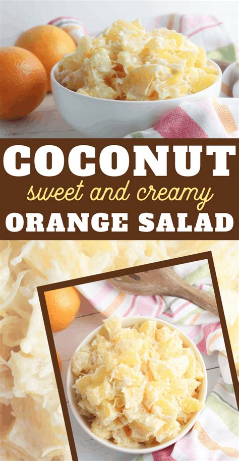 Orange Coconut Side Salad - calories, carbs, nutrition